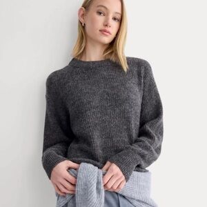 Everlane Alpaca Crew Sweater Size Small In Gray